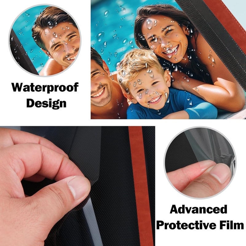 Aevdor 8x10 Photo Album 168 Pockets Holds 168 Photos, Large Capacity Leather Cover Family Wedding Baby Photo Book for 8 x 10 Pictures, Photo Album 8x10 with Black Inner Pages (Brown) - Image 5